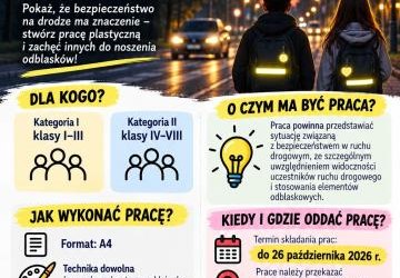 Konkurs plastyczny „Bądź widoczny – świeć przykładem!”