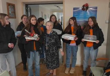 Odwiedziny wolontariuszy mieszkańców DPS w Gorlicach
