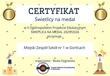 Ogólnopolski projekt ,,Świetlica na medal”