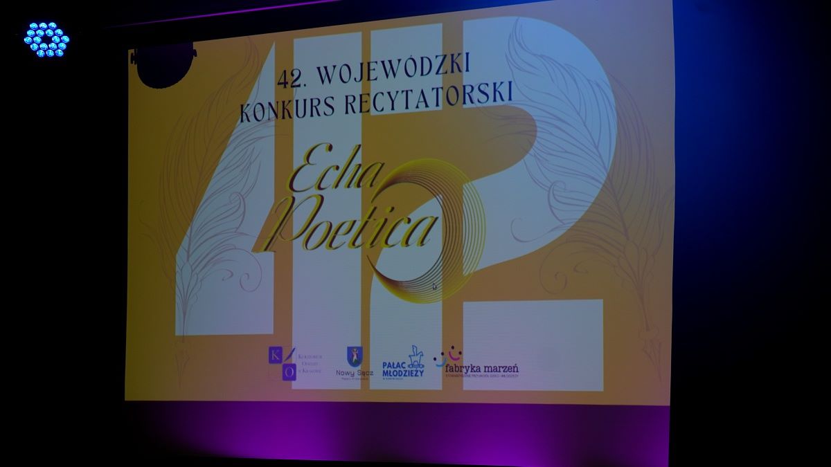 Finał 42. Wojewódzkiego Konkursu Recytatorskiego „Echa Poetica”