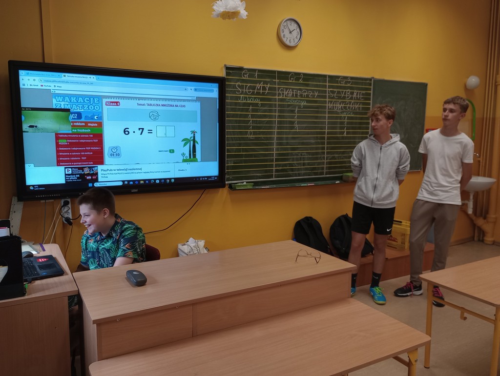 Quiz matematyczny dla 3-klasistów