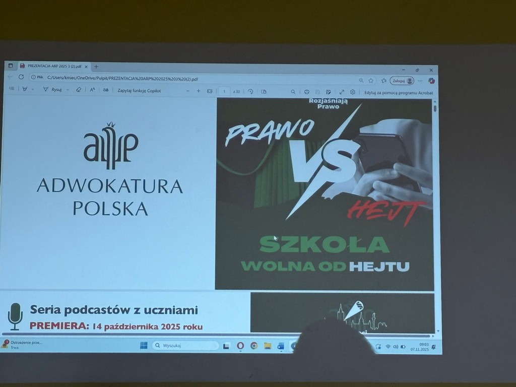 Adwokaci rozjaśniają prawo – Prawo vs. Hejt. Szkoła wolna od hejtu