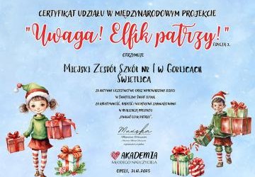 Międzynarodowy projekt ,,Uwaga! Elfik patrzy!”