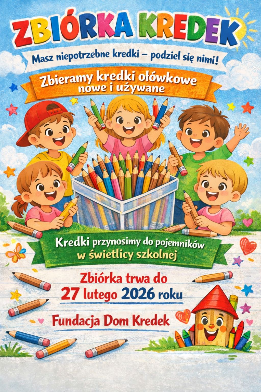 Zbiórka kredek!