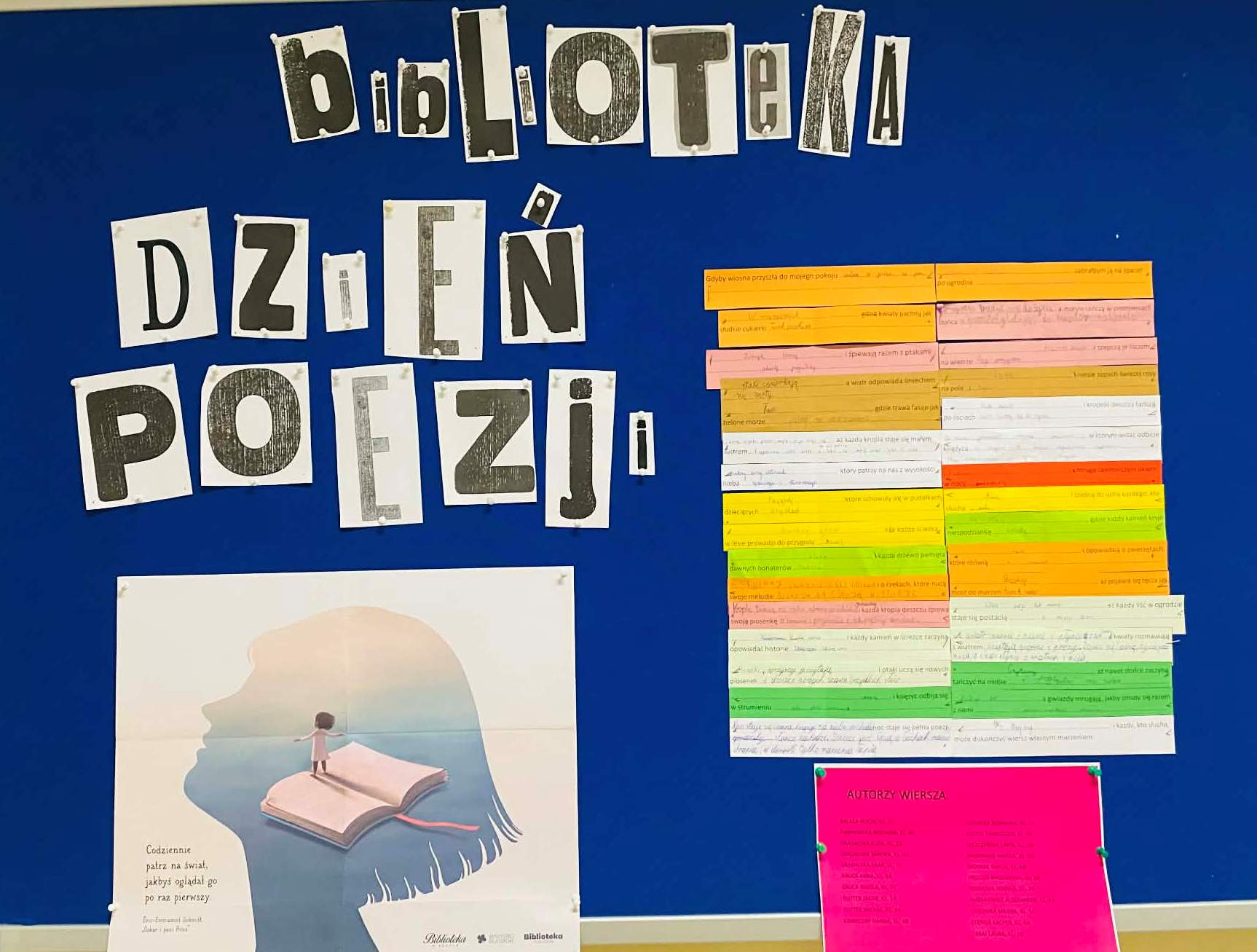 Dzień Poezji w szkolnej bibliotece — słowa, które łączą