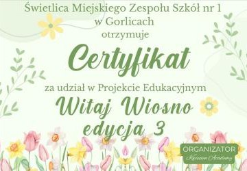 Witaj wiosno!