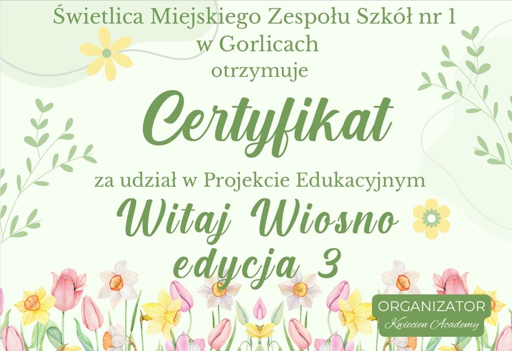 Witaj wiosno!